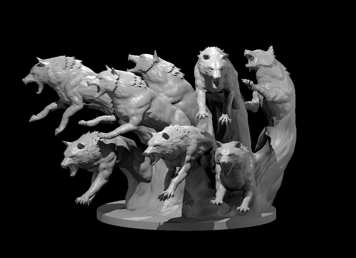Swarm of Wolf Spirits